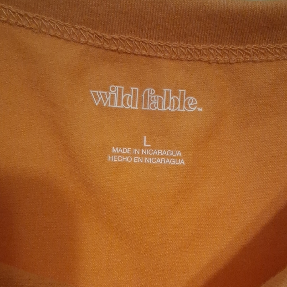 wild fable Orange Crop Tee - Short Sleeve Crew Neck - Picture 3 of 6